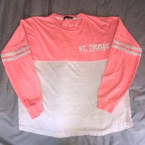 Pink/white “St. Maarten” long-sleeve shirt